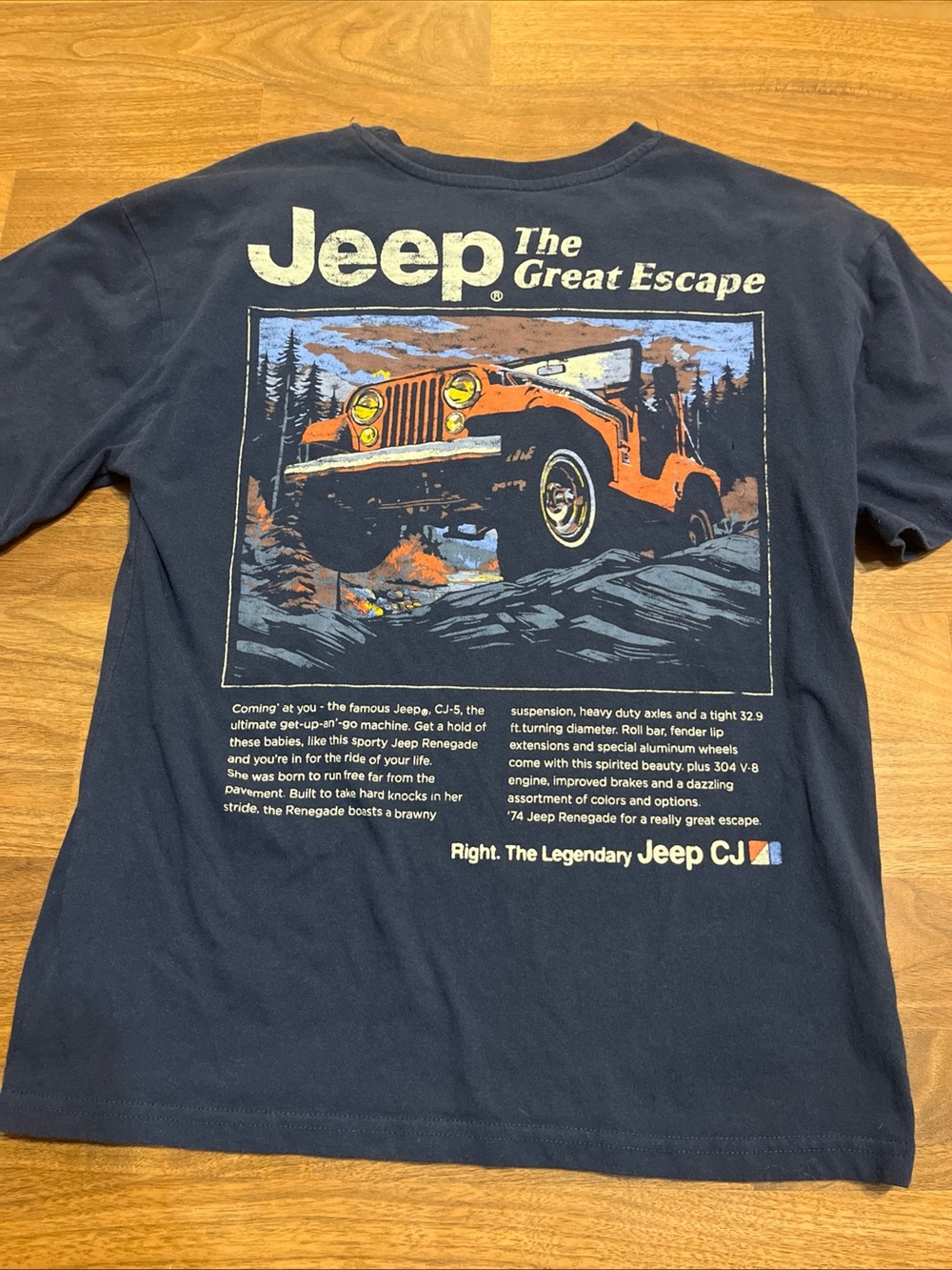 Jeep The Great Escape Navy Graphic Tee